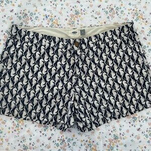 Old Navy Navy & White Seahorse Shorts!
